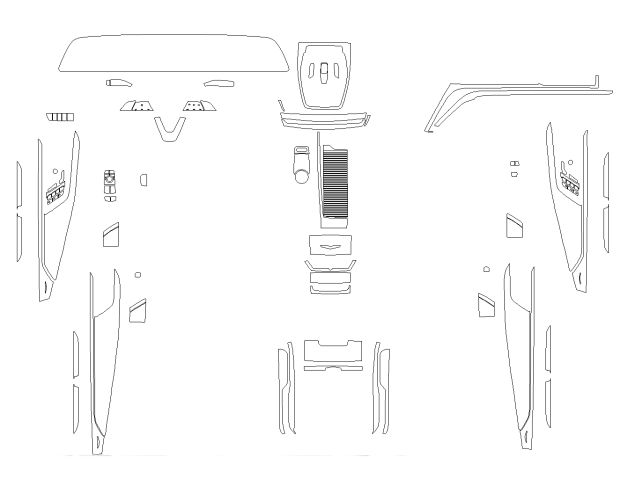 Комплект викрійок для салону CADILLAC CT6 2024 -