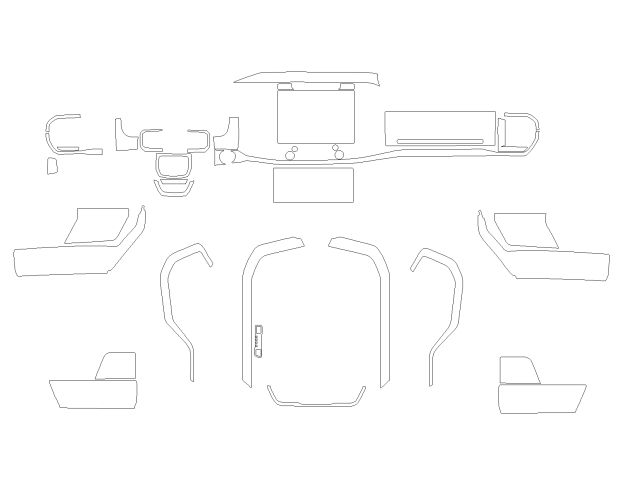 Комплект викрійок для салону FORD F-150 RAPTOR R 2024 -