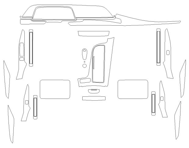 Комплект выкроек для салона CADILLAC ESCALADE 2024 -