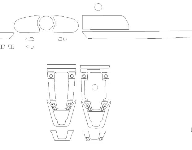 Викрійка для салону PORSCHE 911 2024 -