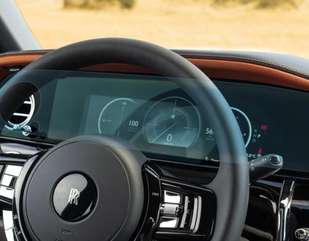 Захисне скло Pixsel на панель приладів ROLLS ROYCE CULLINAN 22.6“ 2024 - (гібридне глянець)