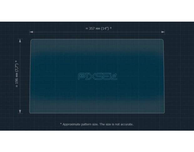 Захисне скло Pixsel на монітор VOLKSWAGEN TAYRON 16“ 2025 - (гібридне глянець)