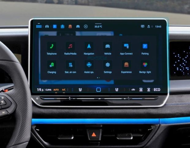 Захисне скло Pixsel на монітор VOLKSWAGEN TAYRON 16“ 2025 - (гібридне мат)