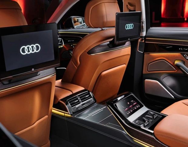 Защитное стекло Pixsel на задний монитор AUDI A8 / S8 12.9“ 2023 - (гибридное глянец)