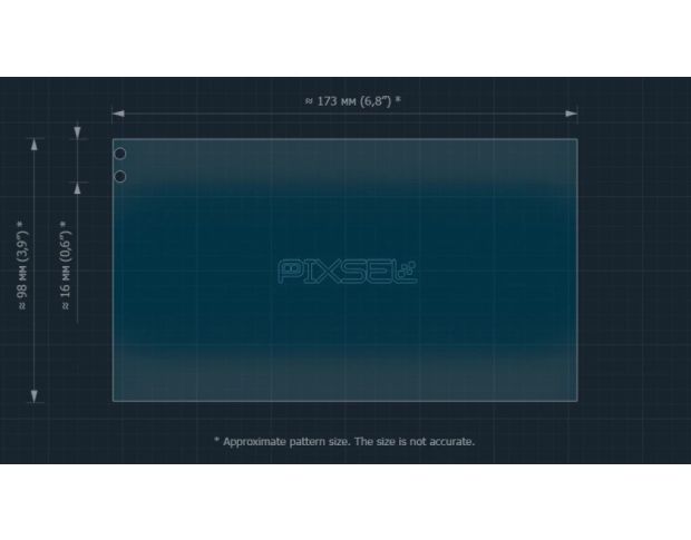 Захисне скло Pixsel на монітор TEYES CC3 7“ (гібридне глянець)