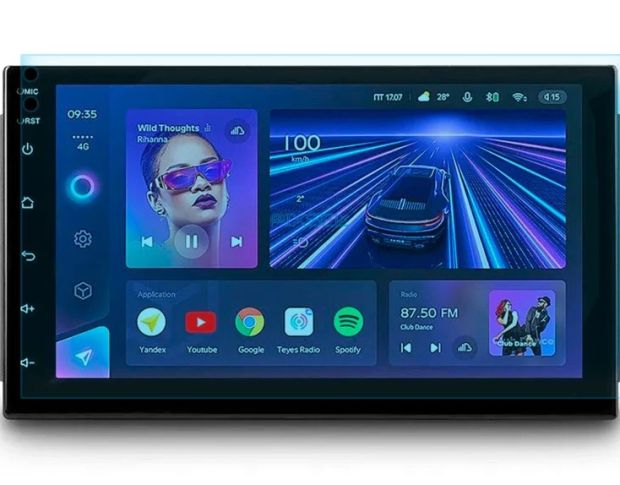 Захисне скло Pixsel на монітор TEYES CC3 7“ (гібридне глянець)