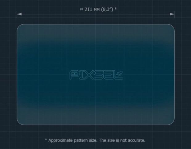 Защитное стекло Pixsel на спидометр мотоцикла CFMOTO CFORCE 1000 MV 9.9“ (гибридное глянец)
