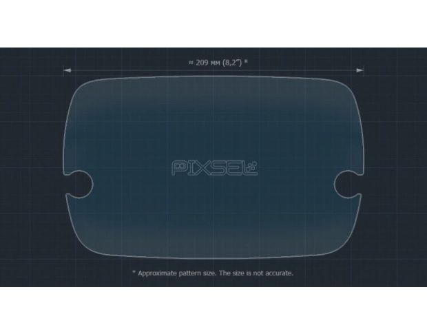 Захисне скло Pixsel на монітор FIAT 595 9.6“ 2018 - (гібридне мат)
