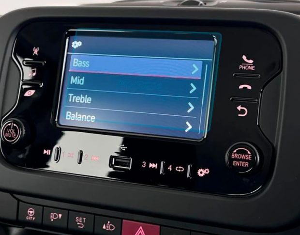 Захисне скло Pixsel на монітор FIAT PANDA 4.9“ 2021 - (гібридне глянець)