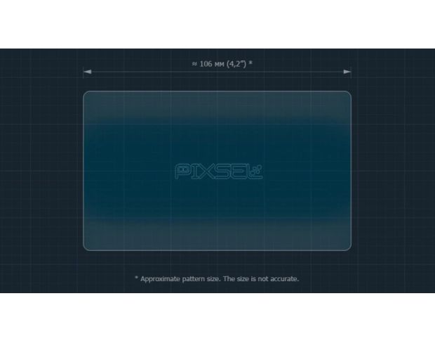 Захисне скло Pixsel на монітор FIAT PANDA 4.9“ 2021 - (гібридне глянець)