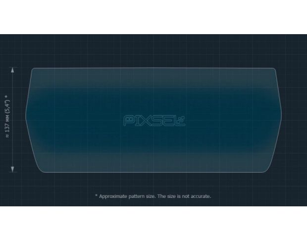 Защитное стекло Pixsel на приборную панель MG ZS 14.2“ 2024 - (гибридное глянец)