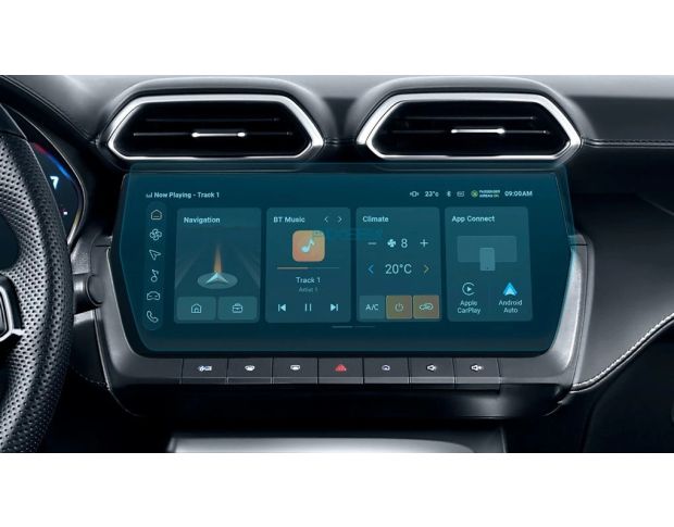 Защитное стекло Pixsel на приборную панель MG ZS 14.2“ 2024 - (гибридное глянец)