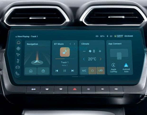 Защитное стекло Pixsel на приборную панель MG ZS 14.2“ 2024 - (гибридное глянец)