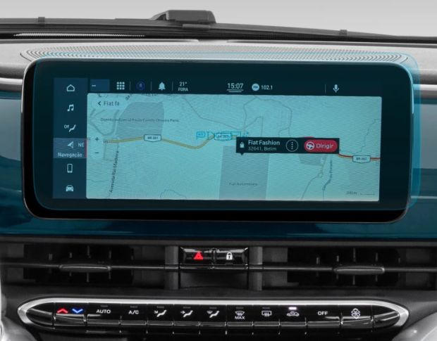 Захисне скло Pixsel на монітор FIAT 500E 12.2“ 2020 - (гібридне мат)