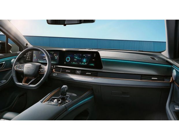 Защитное стекло Pixsel на приборную панель CHERY OMODA 5 33.2“ 2022 - (гибридное глянец)