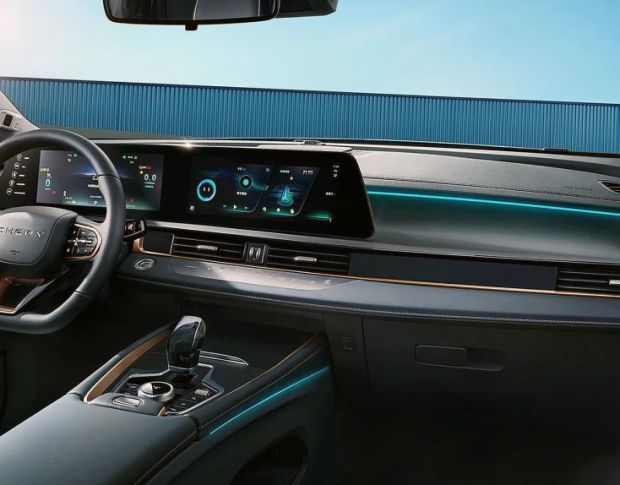 Защитное стекло Pixsel на приборную панель CHERY OMODA 5 33.2“ 2022 - (гибридное глянец)