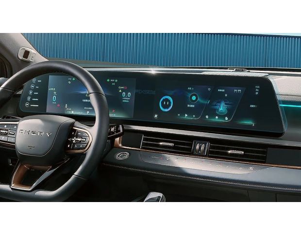 Защитное стекло Pixsel на приборную панель CHERY OMODA 5 33.2“ 2022 - (гибридное глянец)