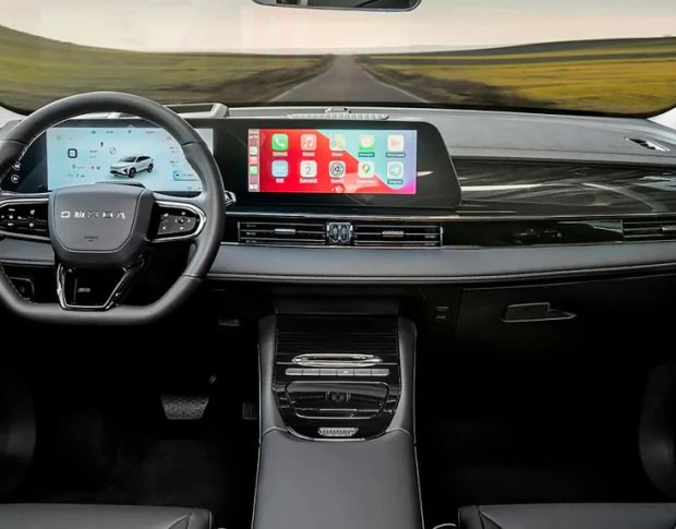 Защитное стекло Pixsel на приборную панель OMODA 5 33.2“ 2024 - (гибридное глянец)