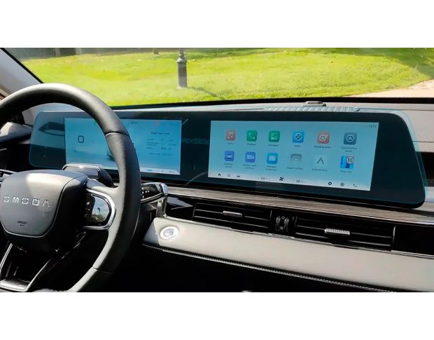 Защитное стекло Pixsel на приборную панель OMODA 5 33.2“ 2024 - (гибридное глянец)