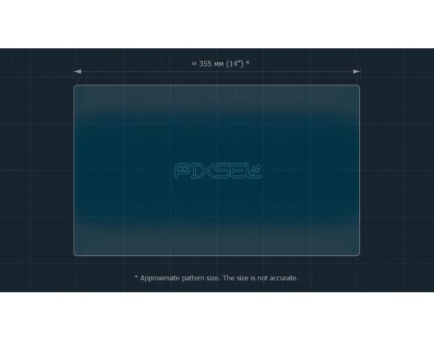 Защитное стекло Pixsel на монитор DENZA D9 16.3“ 2022 - (гибридное мат)