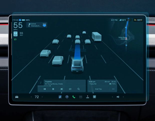 Захисне скло Pixsel на монітор TESLA MODEL Y 16“ 2025 - (гібридне глянець)