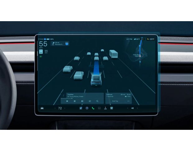 Захисне скло Pixsel на монітор TESLA MODEL Y 16“ 2025 - (гібридне мат)