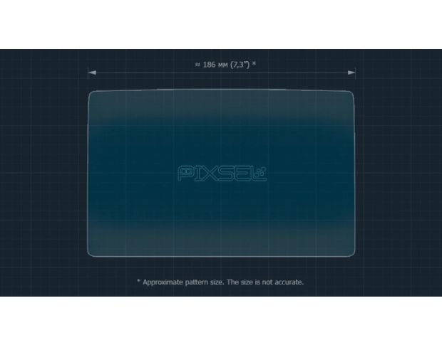 Захисне скло Pixsel на задній клімат-контроль TESLA MODEL Y 8.7“ 2025 - (гібридне мат)