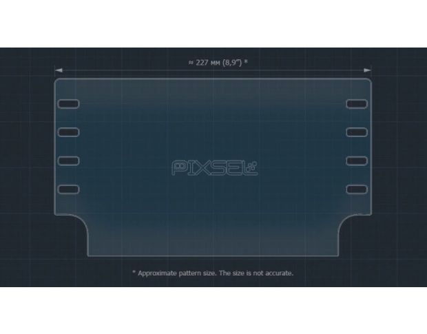 Захисне скло Pixsel на монітор TOYOTA COROLLA CROSS 10.3“ 2021 - (гібридне глянець)