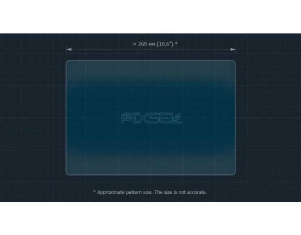 Защитное стекло Pixsel на монитор TOYOTA LAND CRUISER 300 12.8“ 2021 - 2024 (гибридное мат)