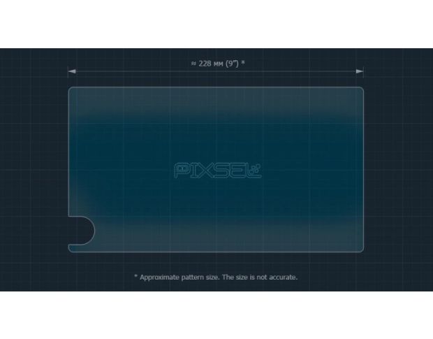 Захисне скло Pixsel на монітор TOYOTA HILUX 10.3“ 2024 - (гібридне глянець)