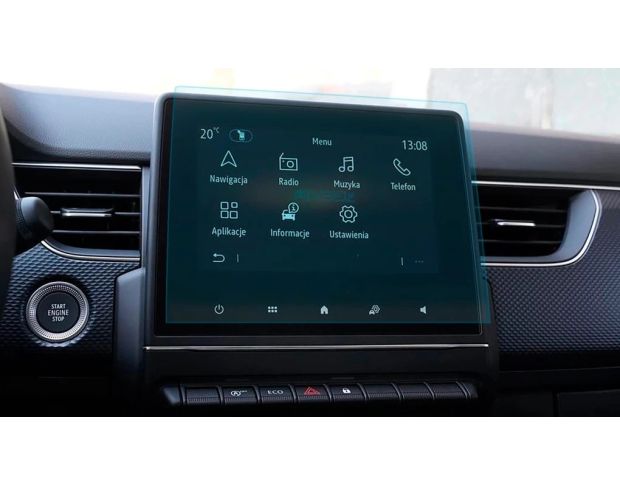 Захисне скло Pixsel на монітор RENAULT ARKANA 9.6“ 2024 - (гібридне глянець)