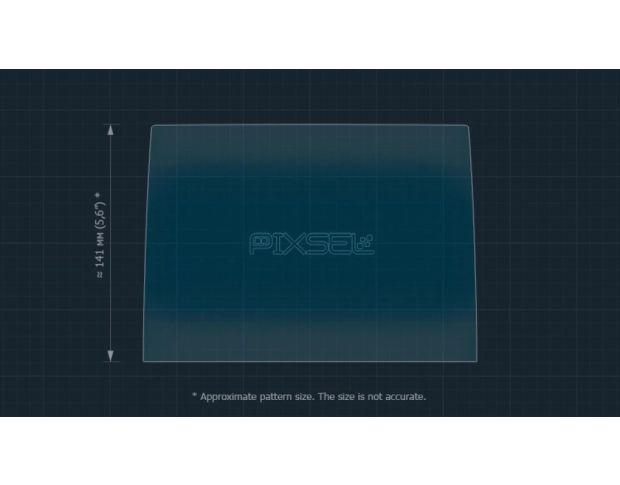 Захисне скло Pixsel на монітор RENAULT ARKANA 9.6“ 2024 - (гібридне глянець)