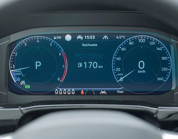 Защитное стекло Pixsel на монитор VOLKSWAGEN TOURAN 9.9“ 2022 - (гибридное глянец)