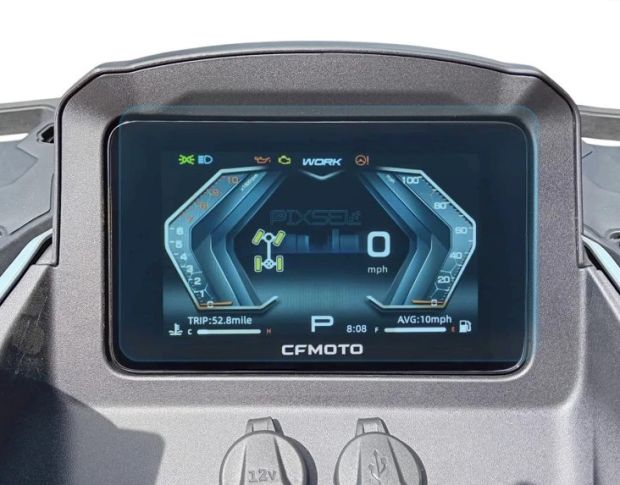 Захисне скло Pixsel на спідометр мотоцикла CFMOTO CFORCE 1000 TOURING 9“ (гібридне глянець)