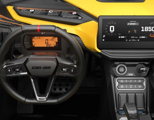 Защитное стекло Pixsel на монитор BRP CAN-AM MAVERICK R 11.6“ 2024 - (гибридное глянец)