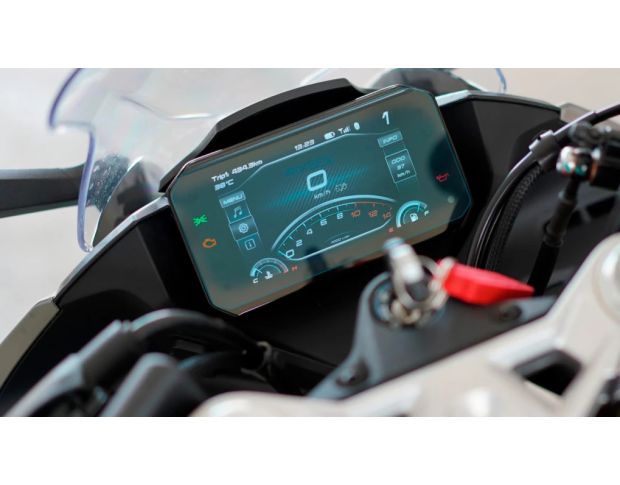 Защитное стекло Pixsel на спидометр мотоцикла CFMOTO CFMOTO 450SR (SR, SR S, SS) 6.8“ (гибридное глянец)