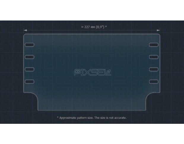 Захисне скло Pixsel на монітор TOYOTA YARIS GR 10.3“ 2020 - 2024 (гібридне глянець)