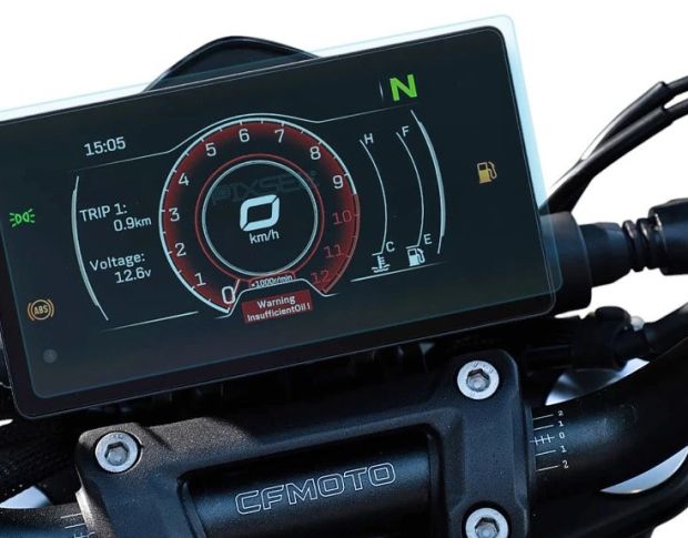Захисне скло Pixsel на спідометр мотоцикла CFMOTO 250NK 6.9“ (гібридне глянець)