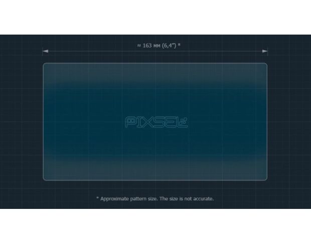 Захисне скло Pixsel для заднього планшета ZEEKR 7X 7.3“ 2024 - (гібридне глянець)