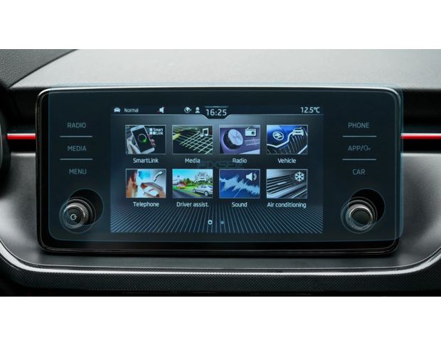 Защитное стекло Pixsel на монитор SKODA SCALA 12.5“ 2024 - (гибридное мат)