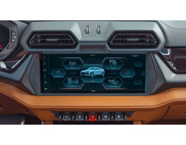Защитное стекло Pixsel на монитор LAMBORGHINI URUS 12.5“ 2024 - (гибридное глянец)