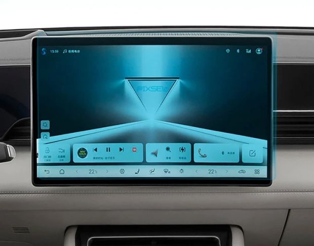 Захисне скло Pixsel на монітор BYD QIN L EV 13.7“ 2025 - (гібридне глянець)