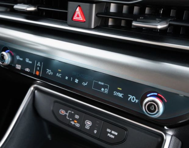 Захисне скло Pixsel на клімат-контроль KIA CARNIVAL 14.5“ 2023 - (гібридне глянець)