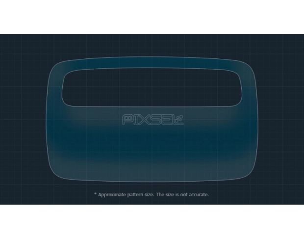 Захисне скло Pixsel на задній клімат-контроль DENZA N9 9“ 2025 - (гібридне мат)