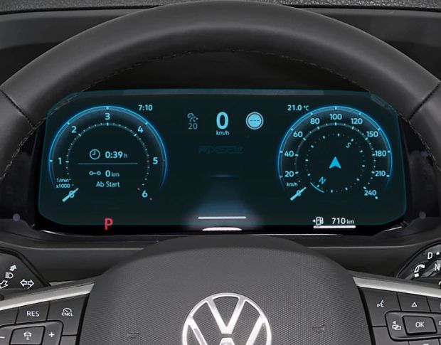 Захисне скло Pixsel на панель приладів VOLKSWAGEN CRAFTER 10“ 2024 - (гібридне мат)