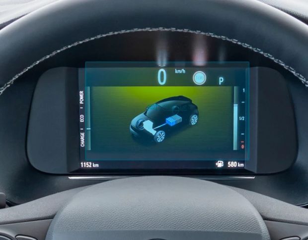 Захисне скло Pixsel на панель приладів OPEL CORSA 6.9“ 2019 - (гібридне глянець)
