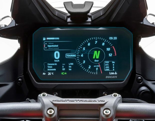 Защитное стекло Pixsel на спидометр мотоцикла DUCATI MULTISTRADA V4 8.6“ 2025 - (гибридное мат)