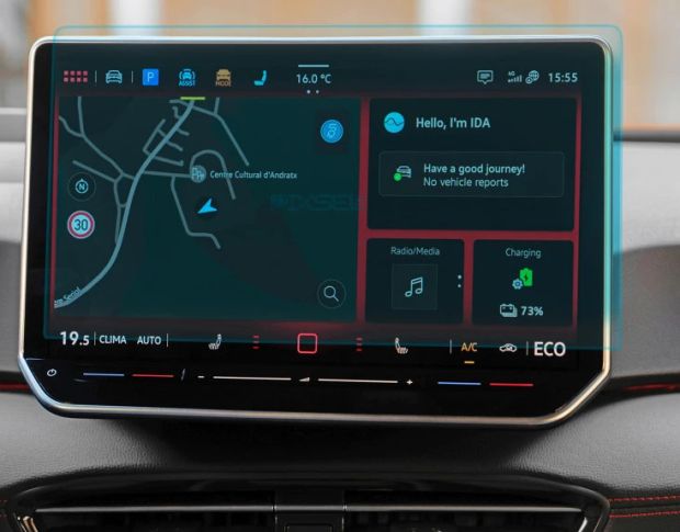 Захисне скло Pixsel на монітор VOLKSWAGEN ID.3 14“ 2023 - (гібридне мат)