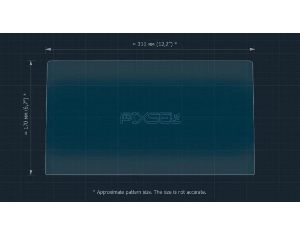 Захисне скло Pixsel на монітор VOLKSWAGEN ID.3 14“ 2023 - (гібридне мат)