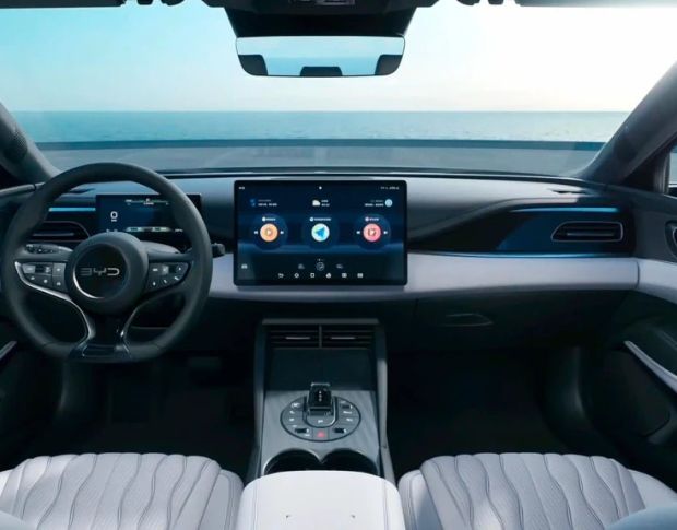 Защитное стекло Pixsel на приборную панель BYD SEAL 06 DM-I 9.5“ 2024 - (гибридное глянец)